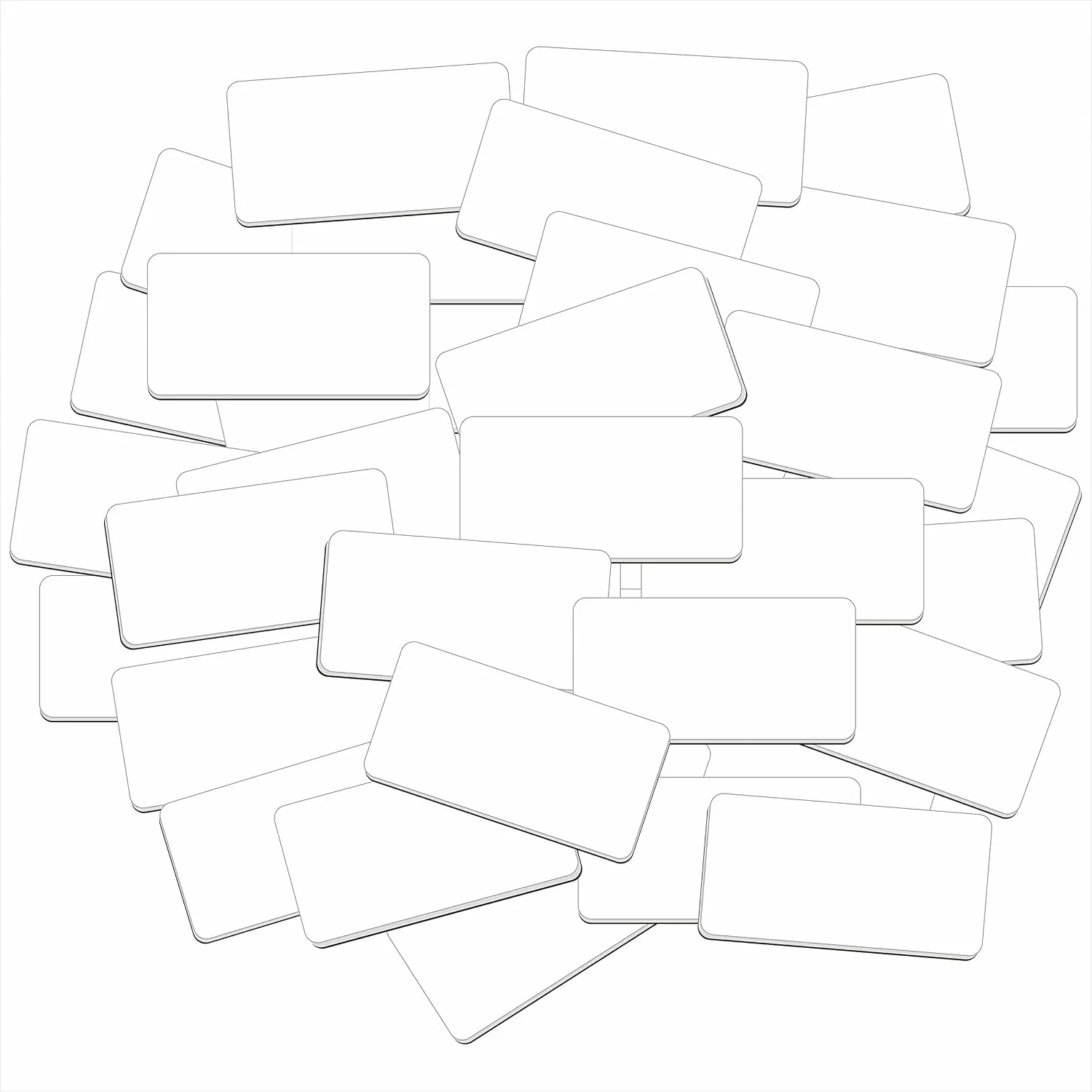 Name Tag Label, 55 count Dry Erase  Blank Name Stickers White   for Whiteboards Locker Fridge School Office  (Each Measures 2" x 1")