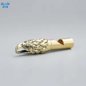 Handcrafted Pure Copper Eagle Head Whistle with Keychain, Detailed Eagle Design, Durable Outdoor Accessory, Unique Gift for Christmas, Thanksgiving, Mother's Day, Artful Pendant & Eagle-Themed Decor
