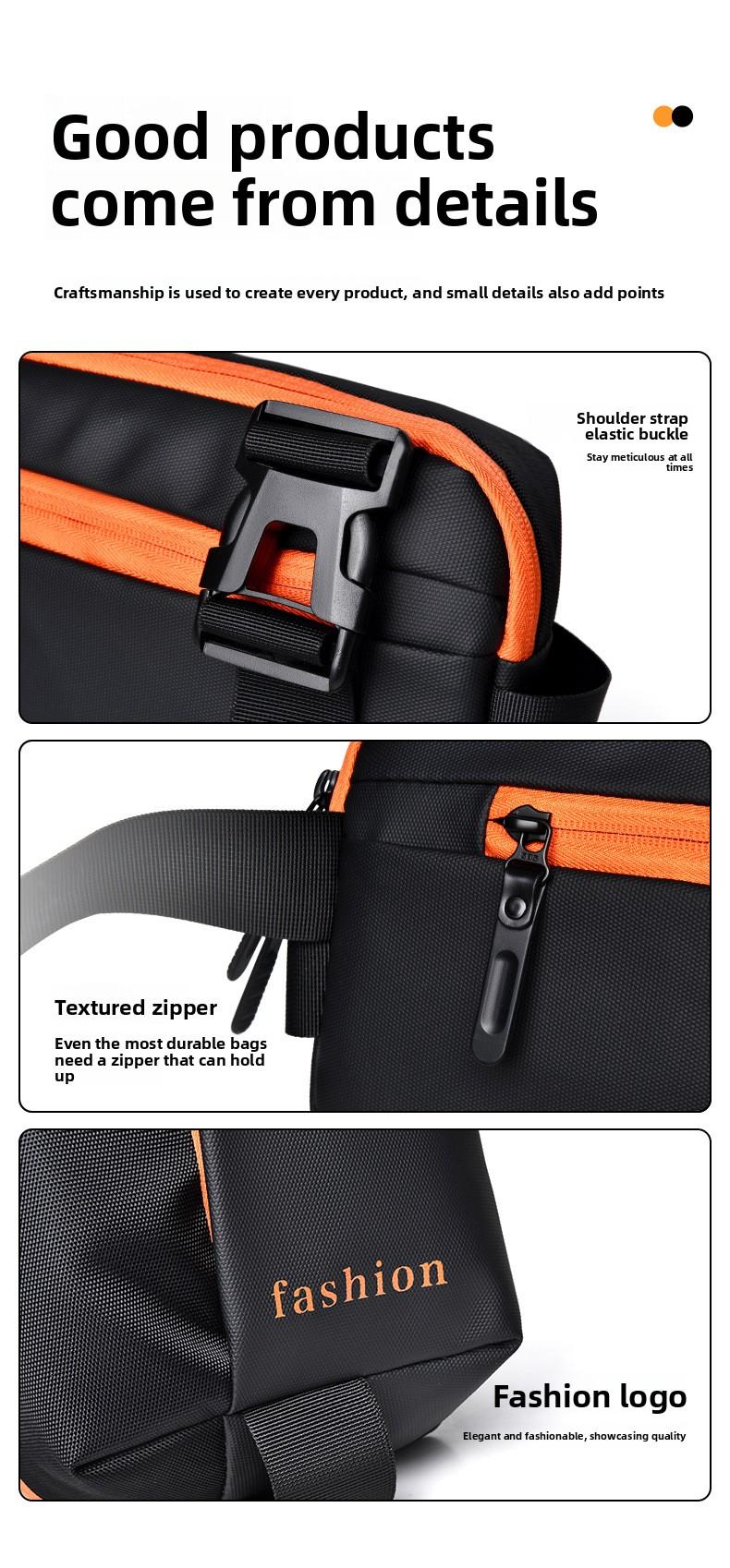 2026 New Trendy Cool Men's Bag, Crossbody Motorcycle Bag, Street Style Sports Car Crossbody Men's Bag, Waterproof Leather Chest Bag for Men