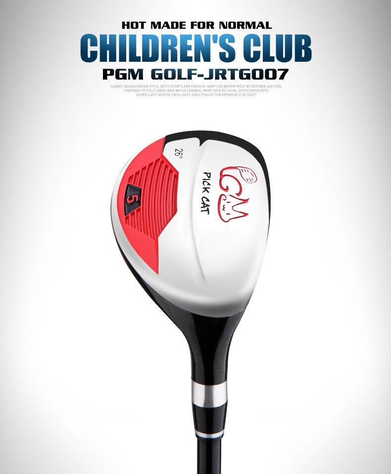 PGM Golf Clubs – Large-Volume Driver, Fairway Wood, and Hybrid – For Boys and Girls – Beginner Set for Children