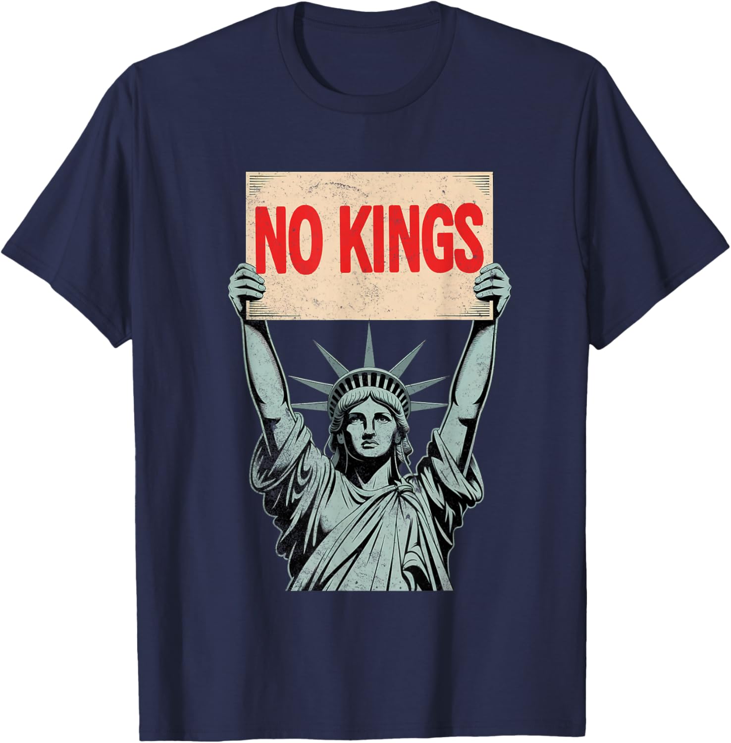 No Kings Statue of Liberty Resist T-Shirt
