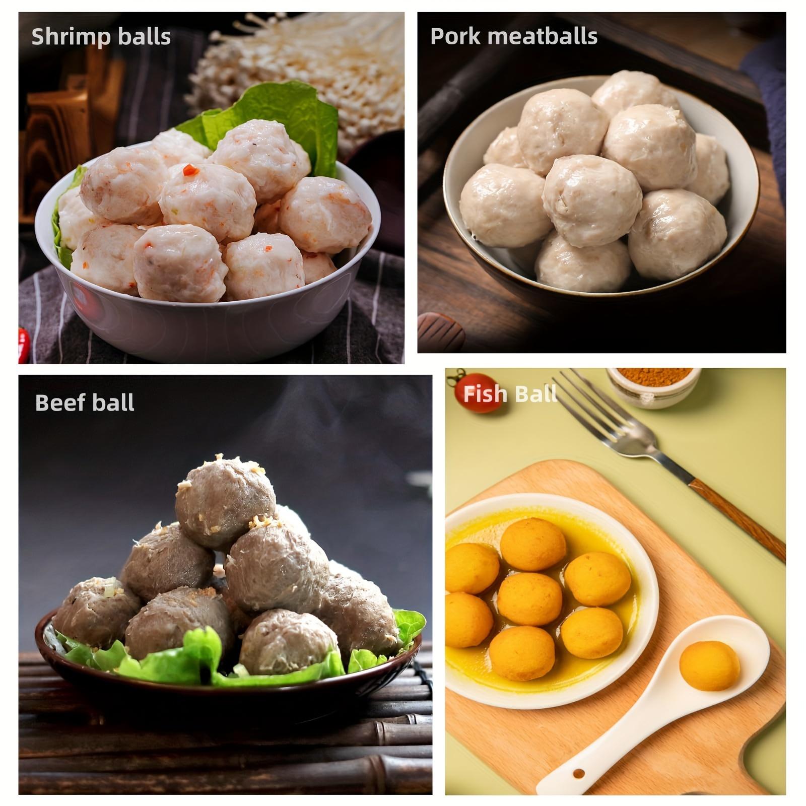 Stainless Steel Triple Meatball Maker, Meatball maker tool, Spoon with Cutting, Meatball Making Mold Set, Home Cooking Tools, DIY Quick Cooking Meatballs