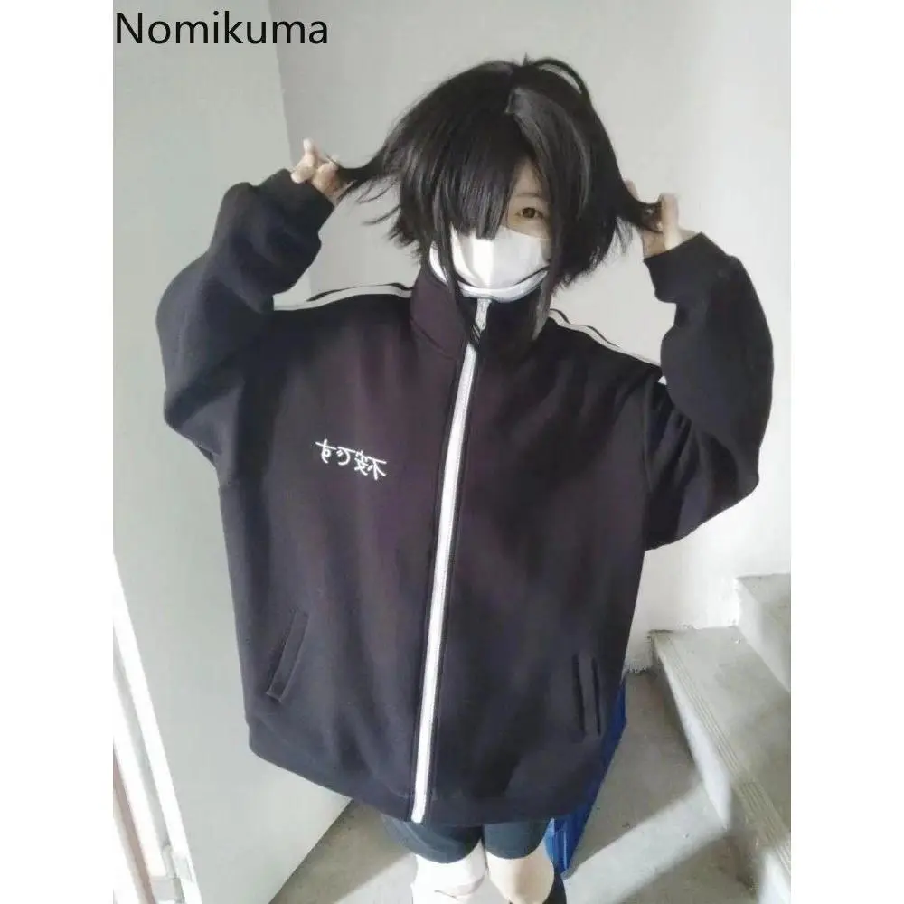 Preppy Style Japanese Jackets for Women Stand Neck Zipper Casual Outwear Fashion Streetwear Oversized Coats Y2k Tops Ropa Mujer