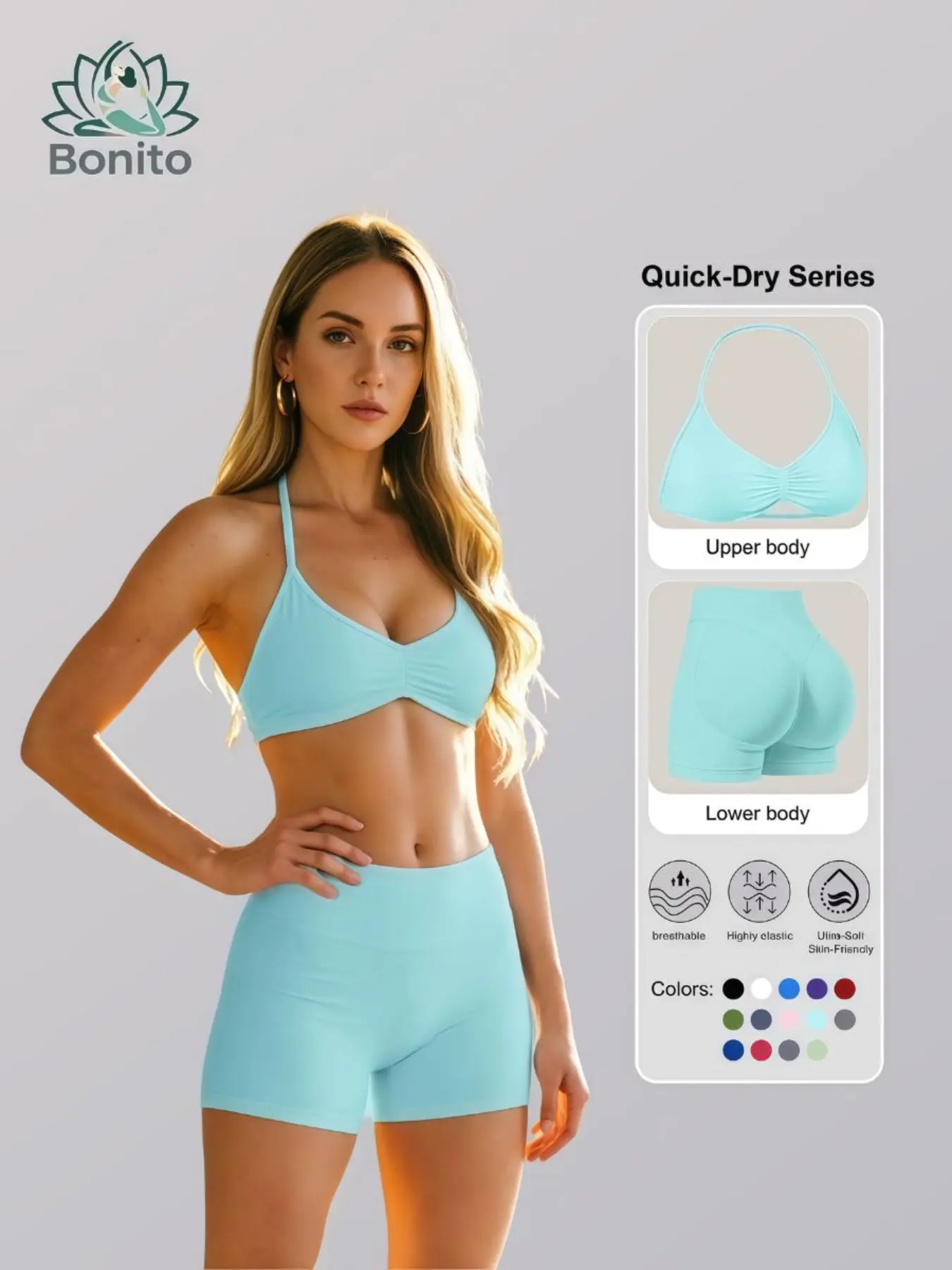 New Women's Tank Top & High-Waist Tight-Fitting Short Yoga Set, Sports Activewear Set, Fitness Sportswear Set for Running and Gym Fitness Clothing