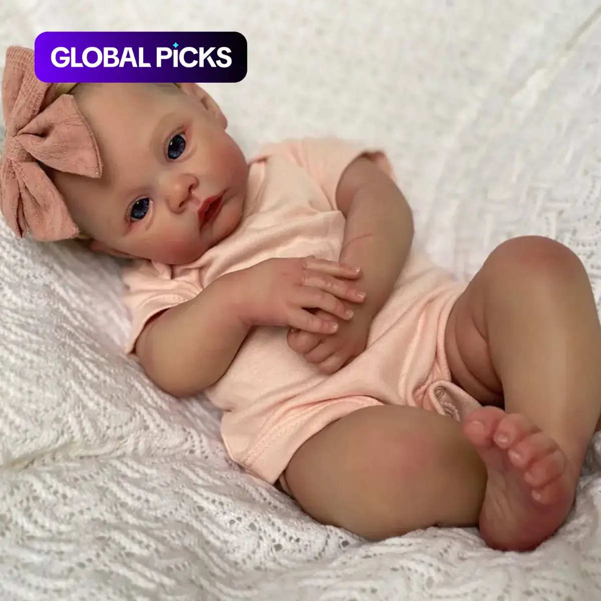 48cm Doll, Alive 19 Inches Newborn Baby Handmade Dress, Birthday Toy for Children, Unisex, No Battery, Perfect Gift for Kids #GLOBAL PICKS