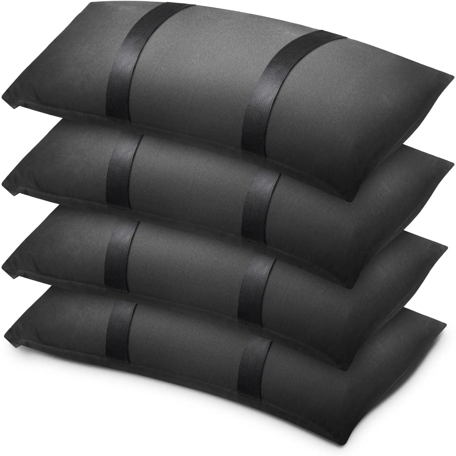 200 LBS Umbrella Base Weights Sandbags, 4 Packs Sand Bags for Weight, Weatherproof Fillable Heavy Duty Weight Sandbag for Outdoor Furniture Backyard Umbrella Garden Trampoline Poolside Accessories