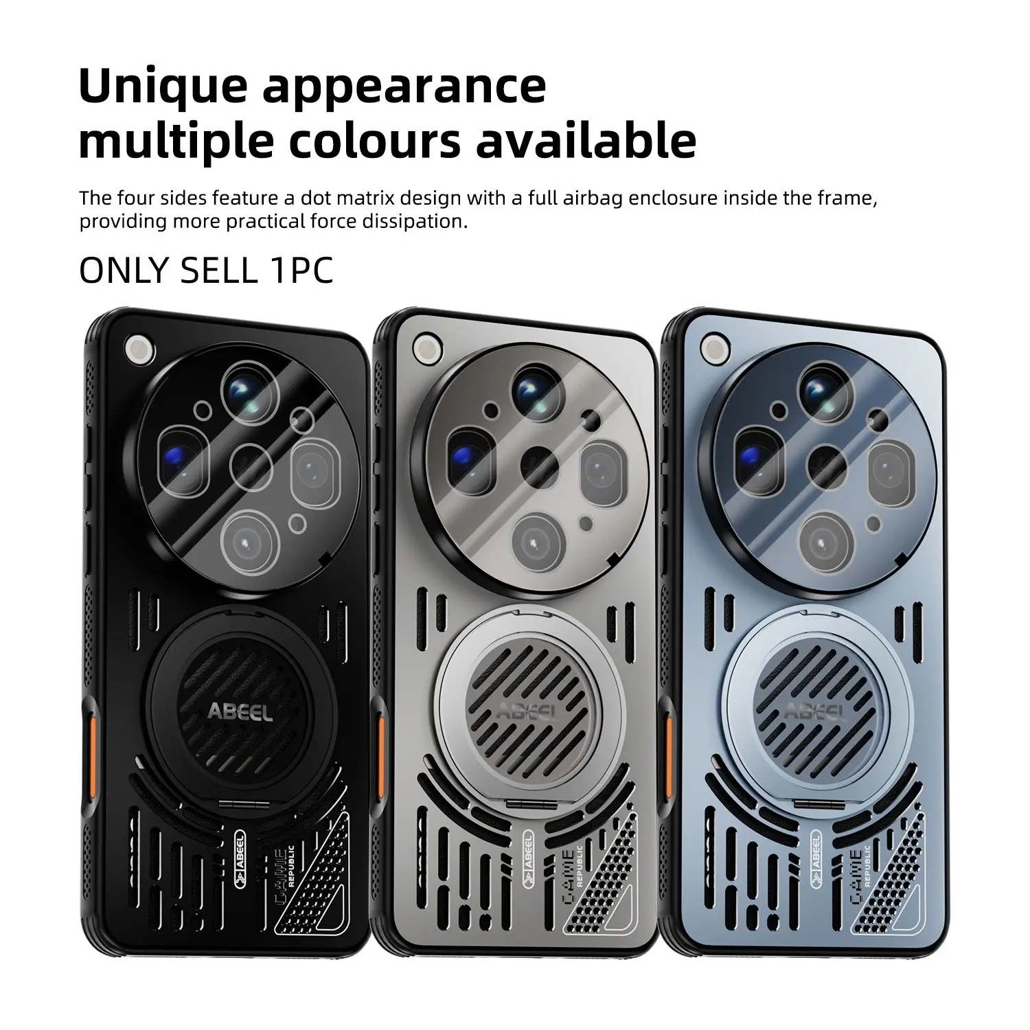 Luxury Aluminum Phone Case for Oppo Find X9 Ultra, Ventilated Design with Lens Film, Shockproof Magnetic Stand, Summer Fashion