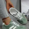 Women's Lightweight Lace-Up Sports Shoes, Breathable Cushioning Design, Anti-Slip Rubber Sole, Casual Daily Wear, Lightweight Sporty Sneakers for All Seasons, Athletic Casual Sneakers