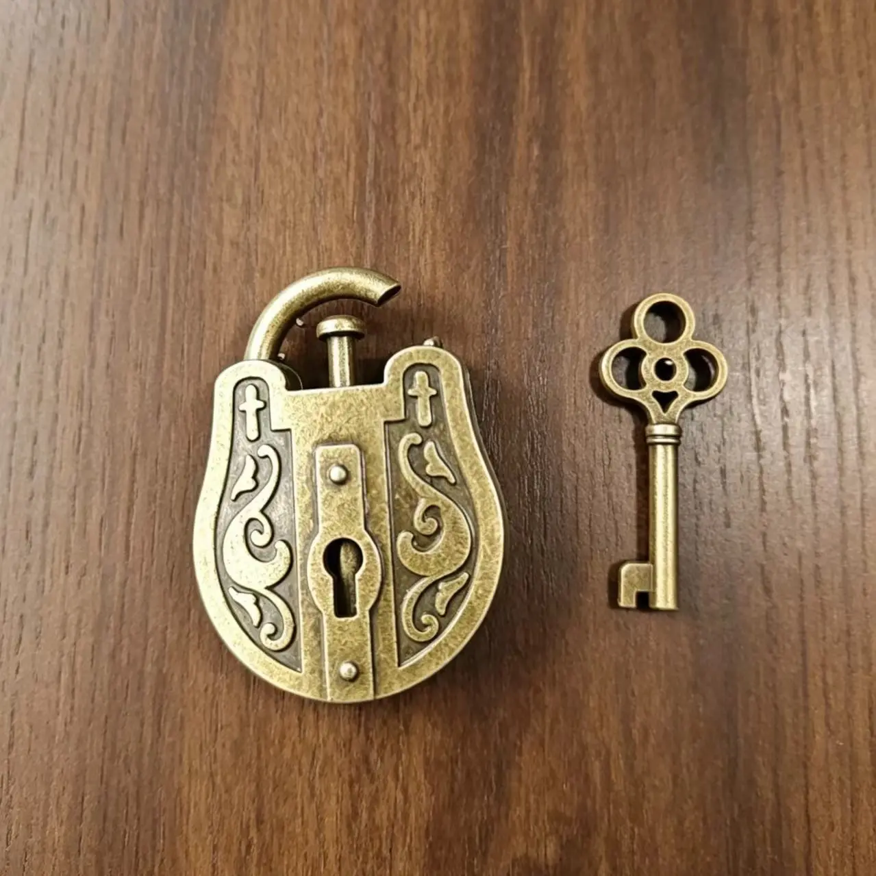 Zinc Alloy Puzzle Lock Toy, Retro Key Unlock Brain Teaser Game, Adult & Teen Iq Challenge, Educational Logic Puzzle Gift