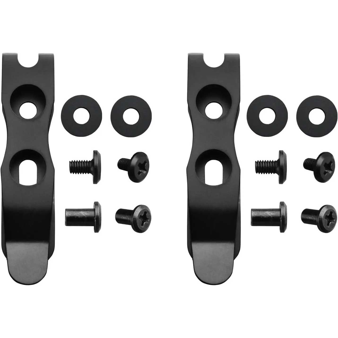 Quick Clip Holster Tough Grip Belt Clips w/Mounting Hardware 2 Holes Adjustable Metal Holster Clip for Kydex/Leather  Sheath (2 Pack)