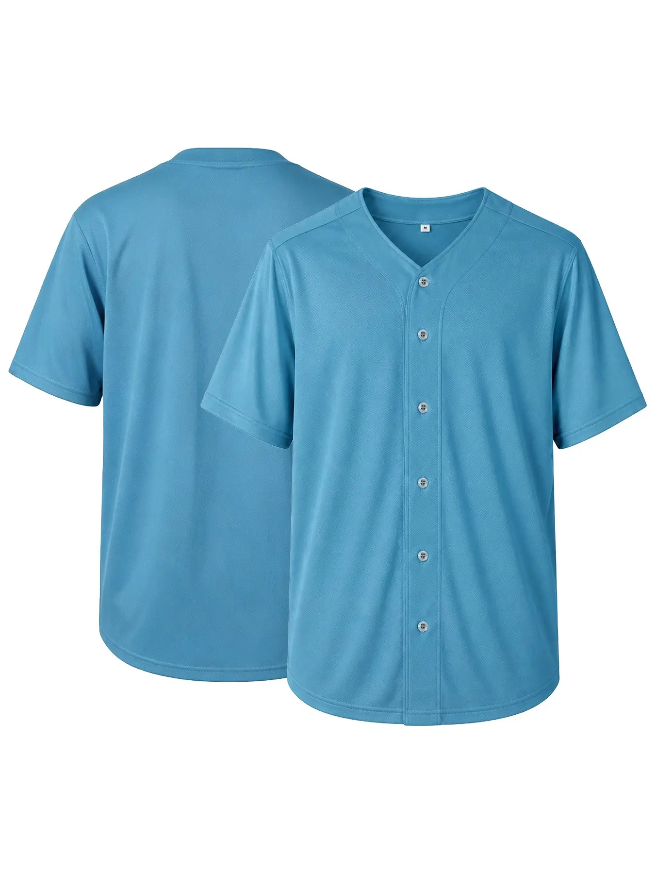 Men's Blank Baseball Jersey, Button Down Short Sleeve Sports Uniform, Breathable Plain Shirt for Team Customization, Softball Training, Hip Hop Streetwear & Daily Wear