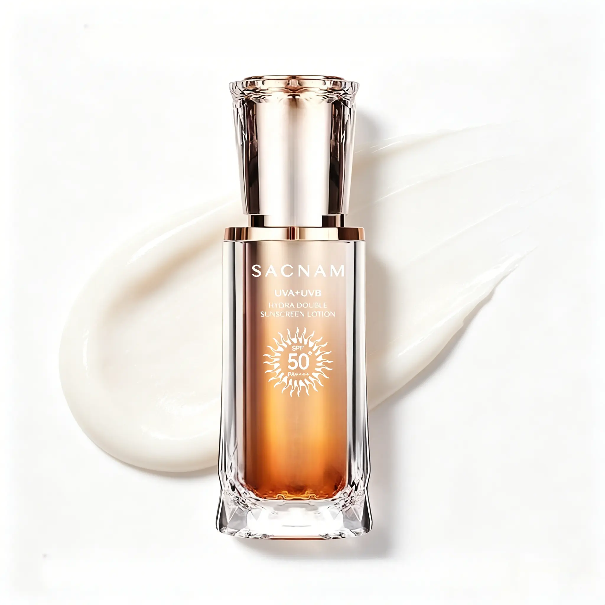 SACNAM Touch Anti-Aging All Liquid Body Sunscreen Lotion SPF 50 - Broad Spectrum, 80-Min Water Resistant, Oil-Free, Oxybenzone-Free, Non-Comedogenic, Matte Finish