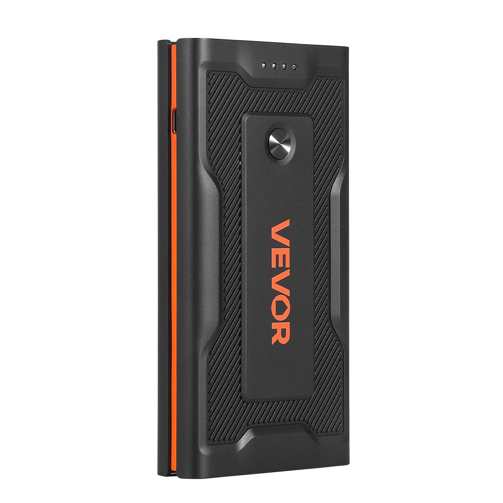 VEVOR Jump Starter, 1000A Peak, Car Jumper Starter Battery Pack, 12V Portable Lithium Battery Booster, Jump Box Power Bank with 3 Modes Flashlight and Jumper Cable, for Up to 5L Gas & 3L Diesel Engine