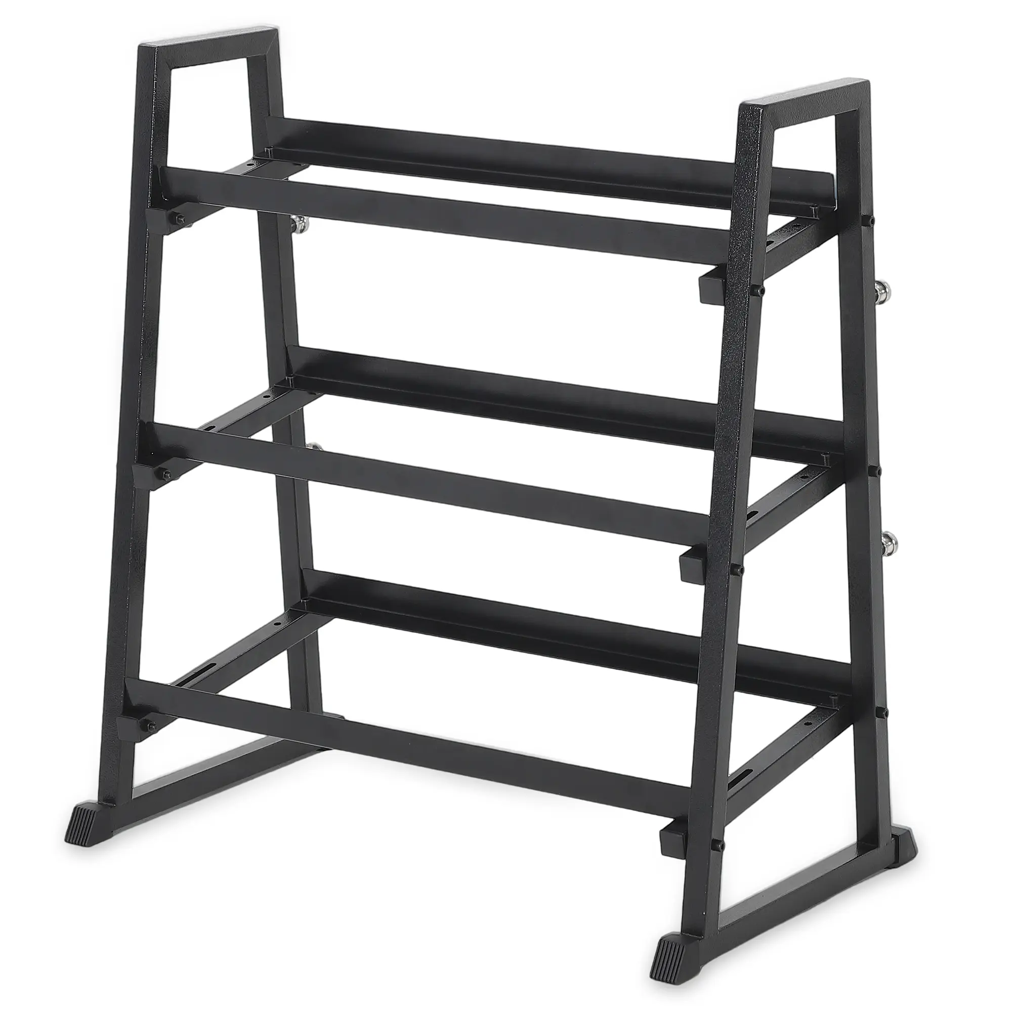 Adjustable 3-Tier Dumbbell Rack, 1300LB Capacity Weight Stand for Home Gym - Heavy-Duty Organizer for Dumbbells, Kettlebells, Barbells & Plates - Durable H-Frame Design
