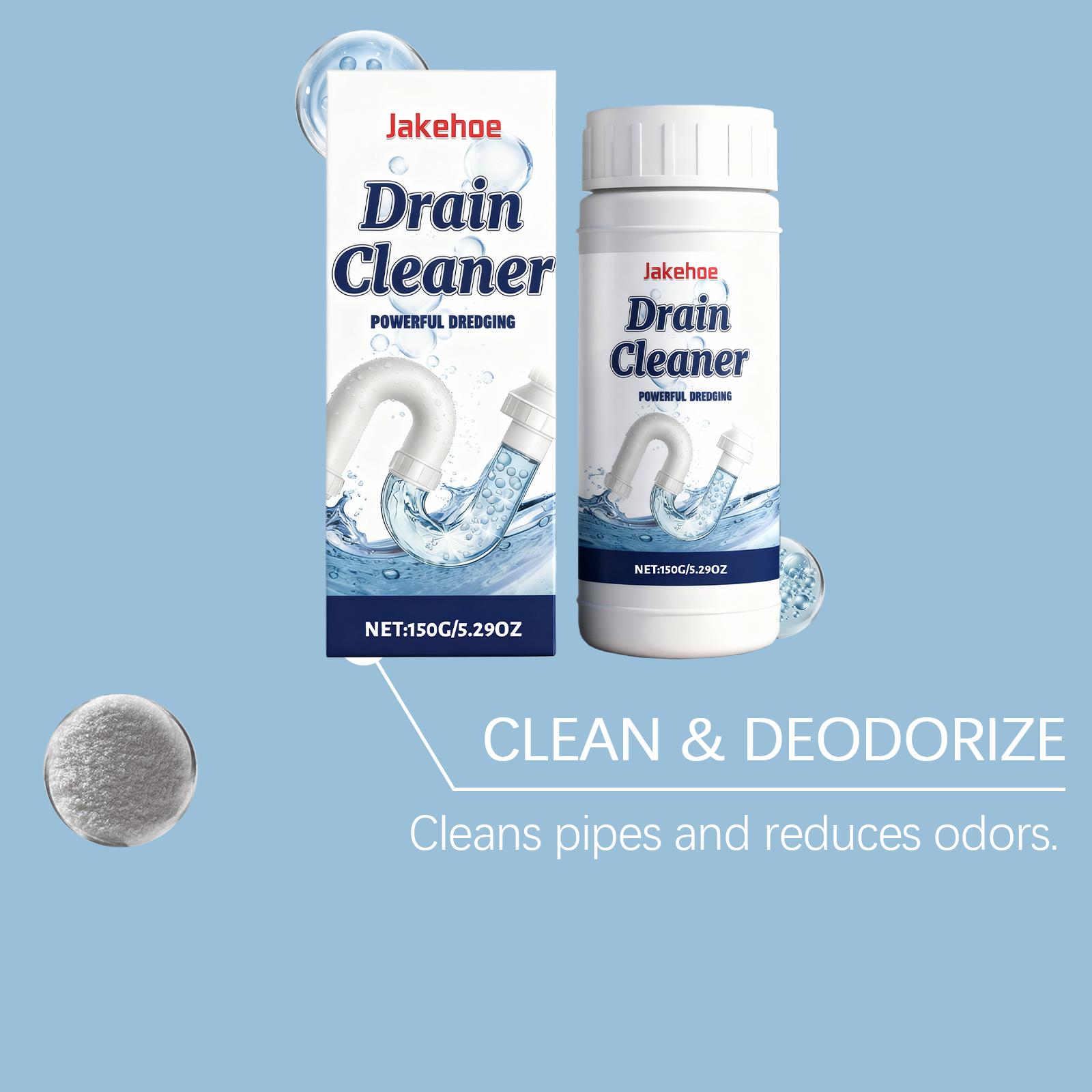 Jakehoe Drain Cleaner: Active ingredients for unblocking, deodorizing, and preventing blockages, multi-effect maintenance, essential for daily deodorization