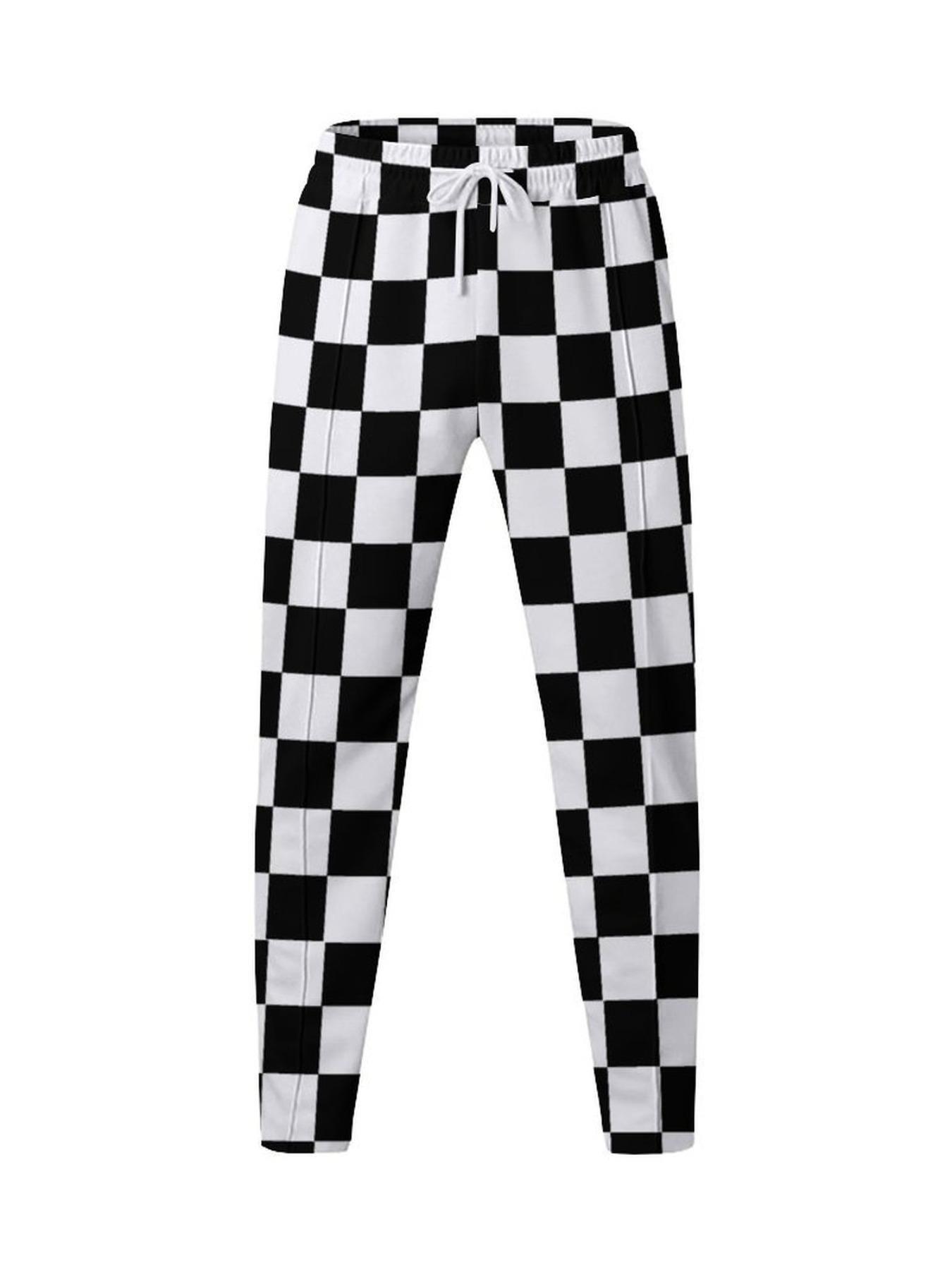 Men's All Over Print Drawstring Waist Pants, Regular Fit Casual Comfy Pocket Straight Leg Trousers for Daily Wear, Men's Bottoms for All Seasons