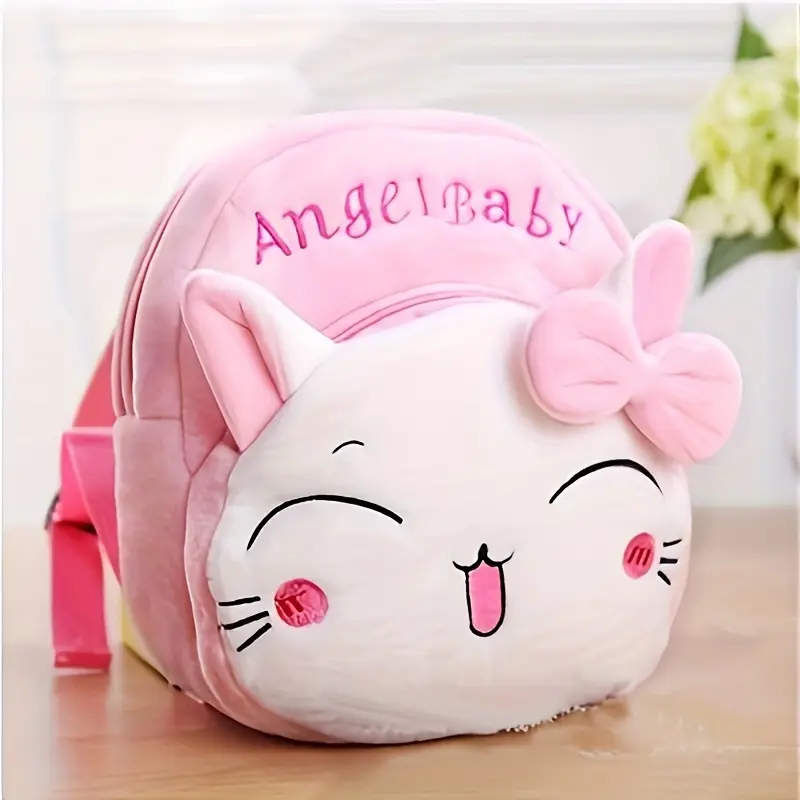 Cute Anime Cartoon 1-3 Year Old Backpack Plush Backpack Kindergarten Preschool Backpack Portable, Clever And Comfortable Skin