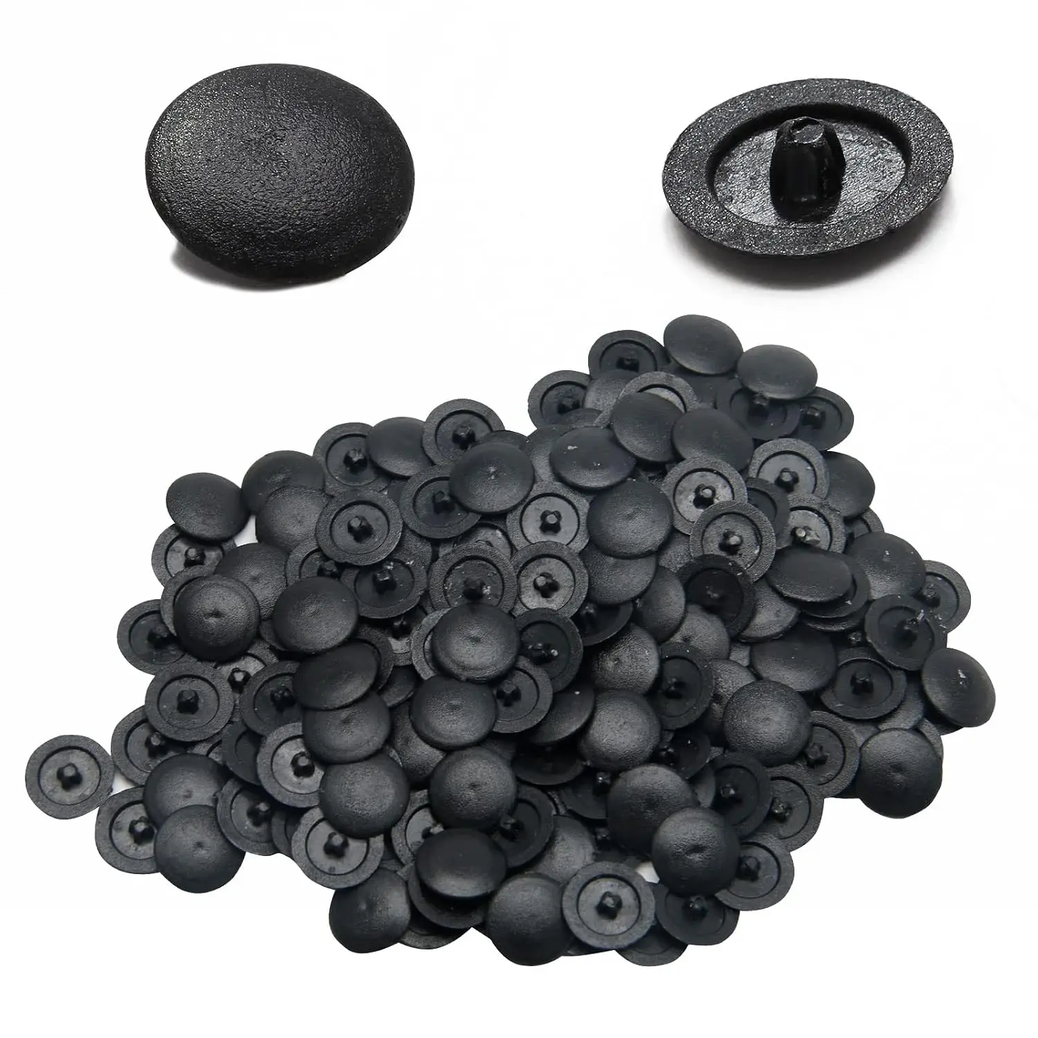 500 count Plastic Screw Cap Covers, Black | Self Tapping Decoration,  Covers, For Phillips Protection