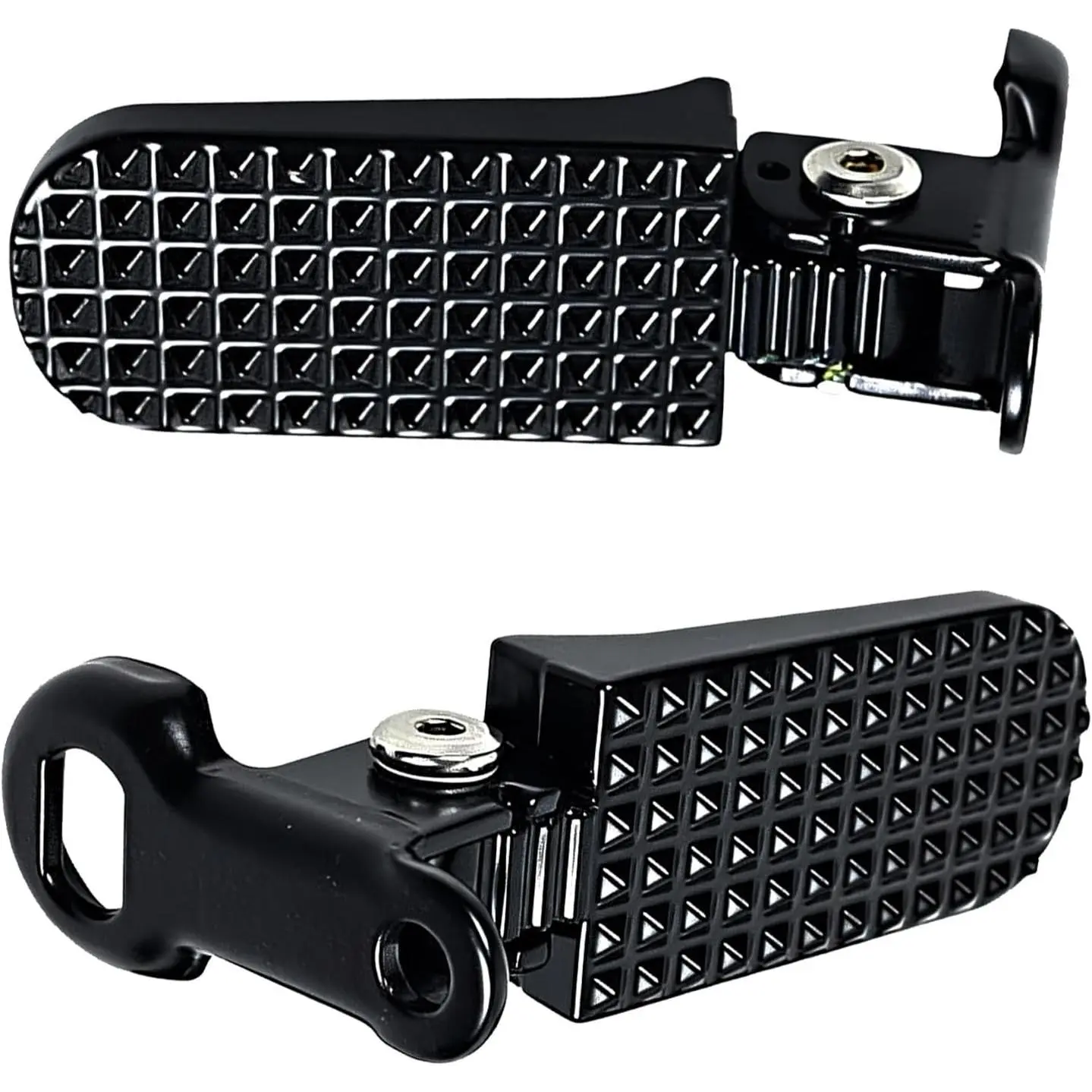 ‌2 Pack Foldable Ebike Foot Pegs, Aluminum Alloy Non-Slip Rear Pedals, Fit for Electric, Mountain & Folding Bikes‌