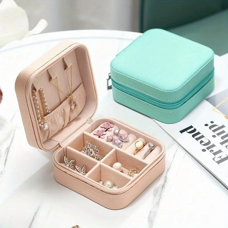 1pc Jewelry box Household ins Wind Ring Box Earrings Necklace Earstuds Storage Jewelry box Women's storage box Organiser Boxes