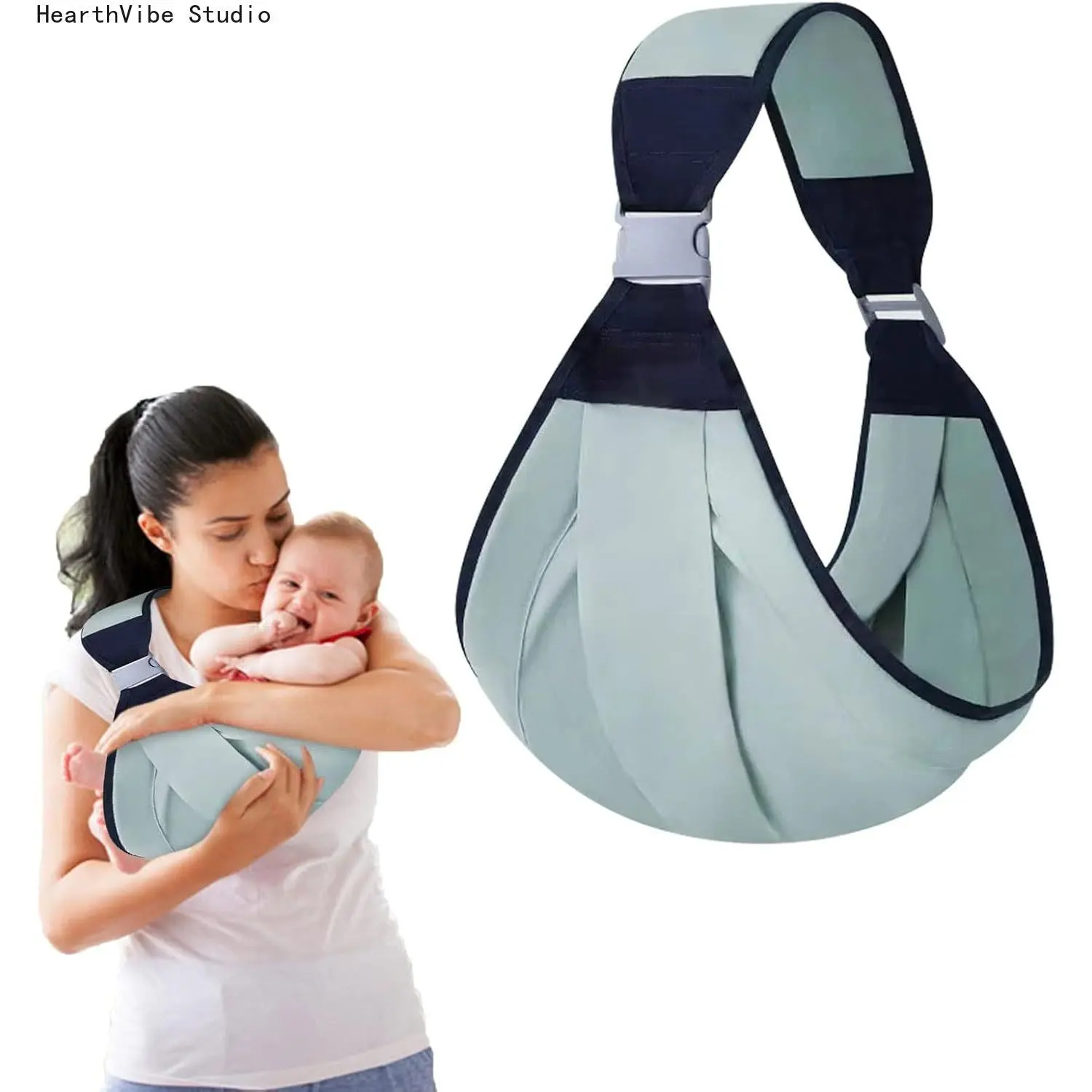 Ergonomic Baby Hip Seat Carrier Loop - Adjustable Single-Shoulder Sling Strap, Lightweight Breathable Mesh Infant Wrap, Hands-Free Baby Items for Newborns Travel Walking (Sports & Outdoor Camping & Hiking Hammocks Accessory)