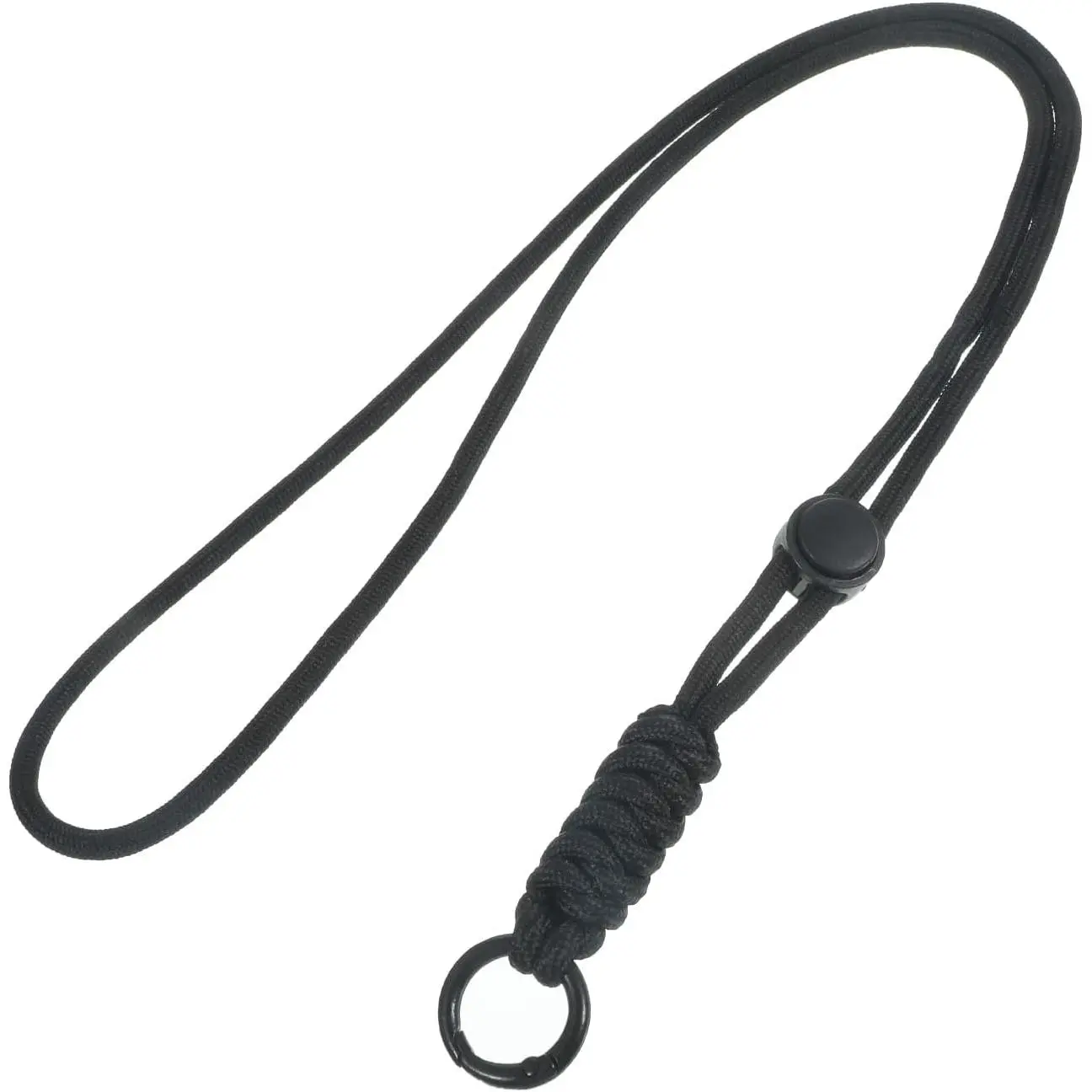 Badge Lanyard with Keyring, Durable Heavy Duty Lanyard Adjustable Necklace  Cord with Metal Hook Strap for Badge Holder, ID Card,