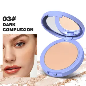 Comprehensive Concealer Compact Foundation, 24-Hour Oil-Control, Shimmer Finish, Long-Lasting Matte, 6 Shades for All Skin Tones
