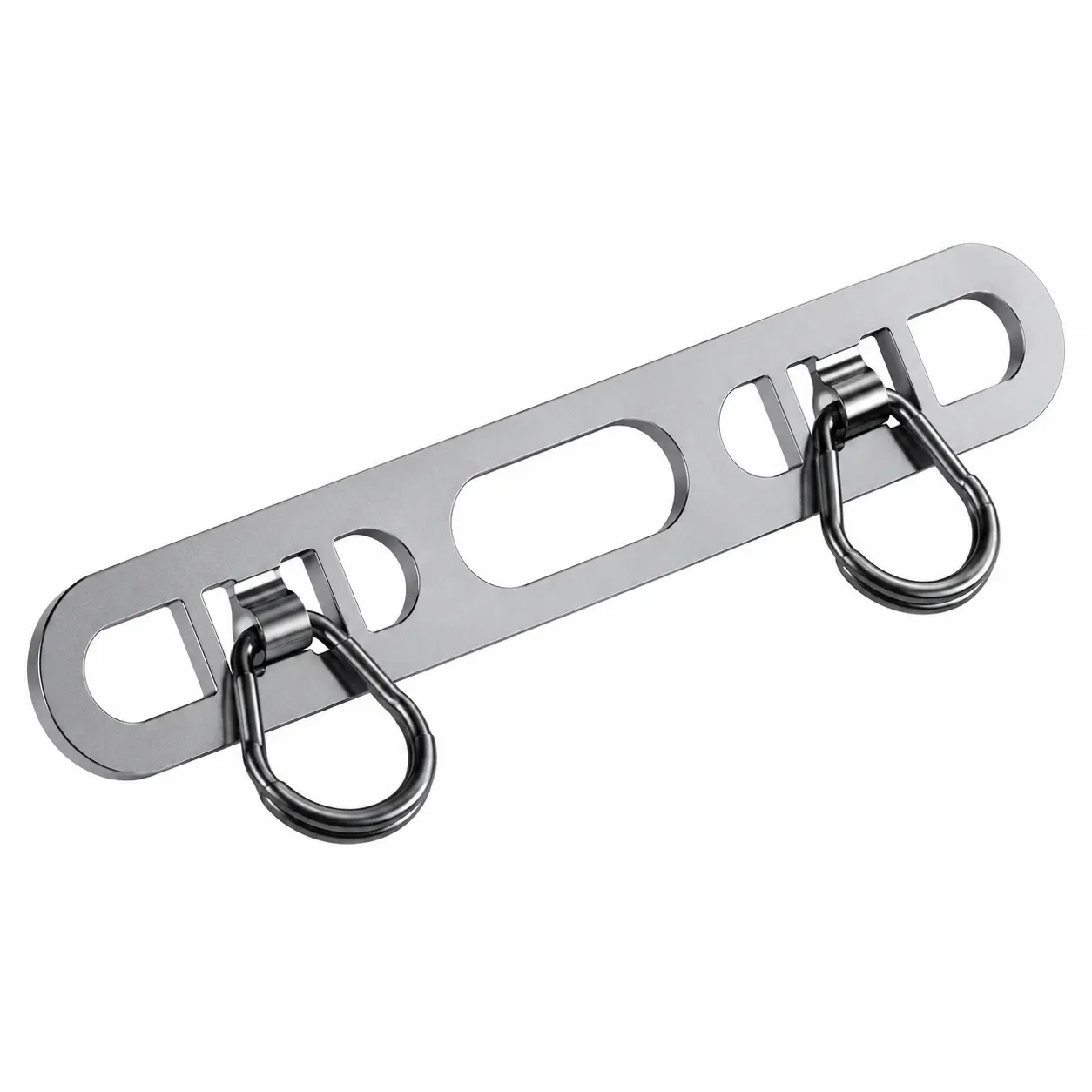 Heavy-Duty Stainless Steel Clip-On Lanyard Connectors with Dual-Buckle Side-Hanging Mechanism – Secure, Tangle-Free Attachment for Smartphones Including iPhone Models, Ideal for Daily Carry and Active Use