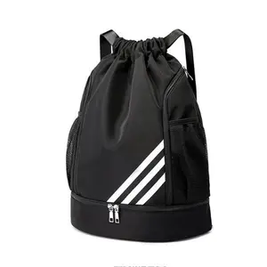 New Drawstring Backpack Large Capacity |   Wet Dry Separation Sports Bag |   Lightweight for Basketball Soccer Hiking Gym Travel