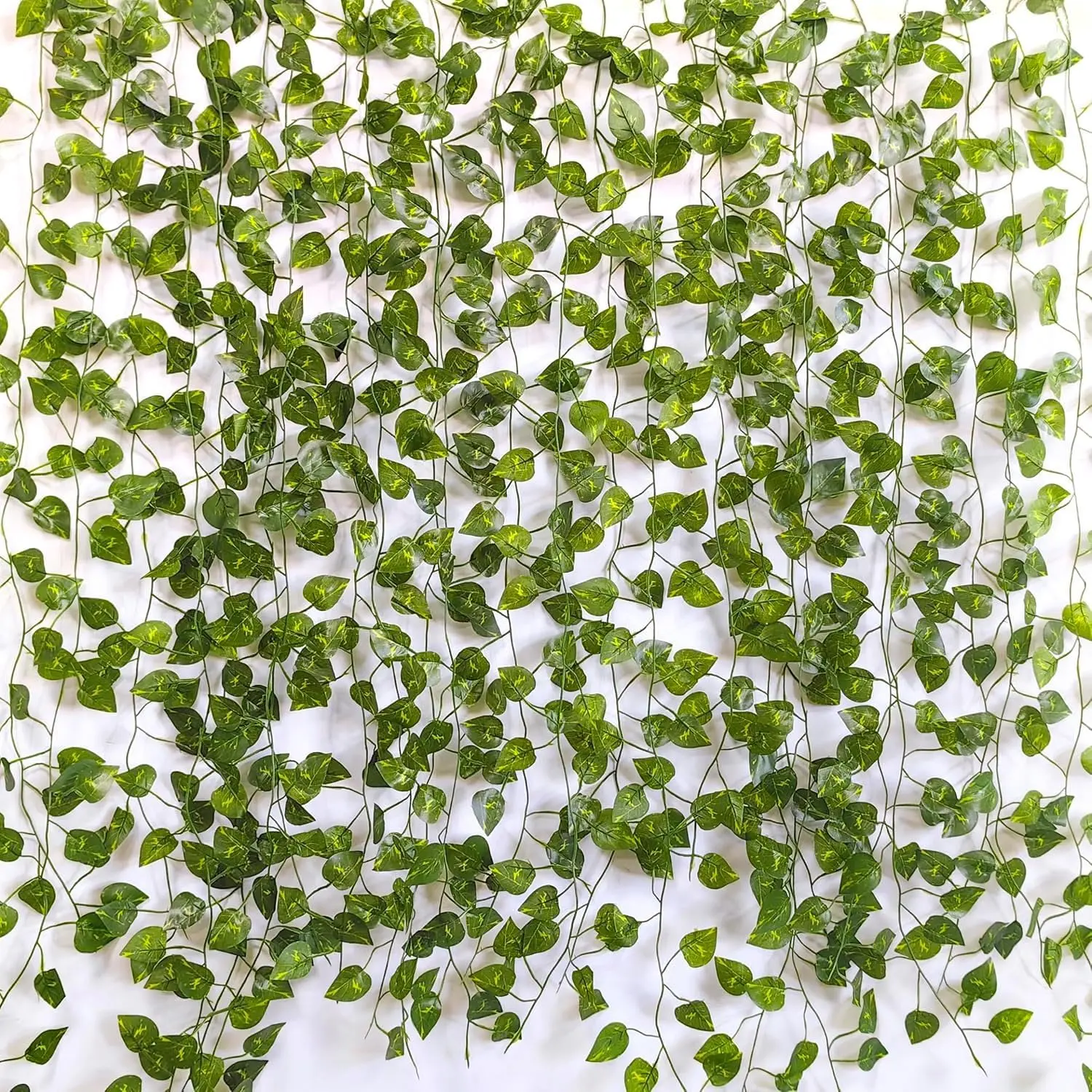 12 Pack  Vines for Room Decor Artificial Ivy Greenery Garland   Backdrop Faux Greenery Leaves for Bedroom  Garden Wall Jungle Theme Party Wedding Decor