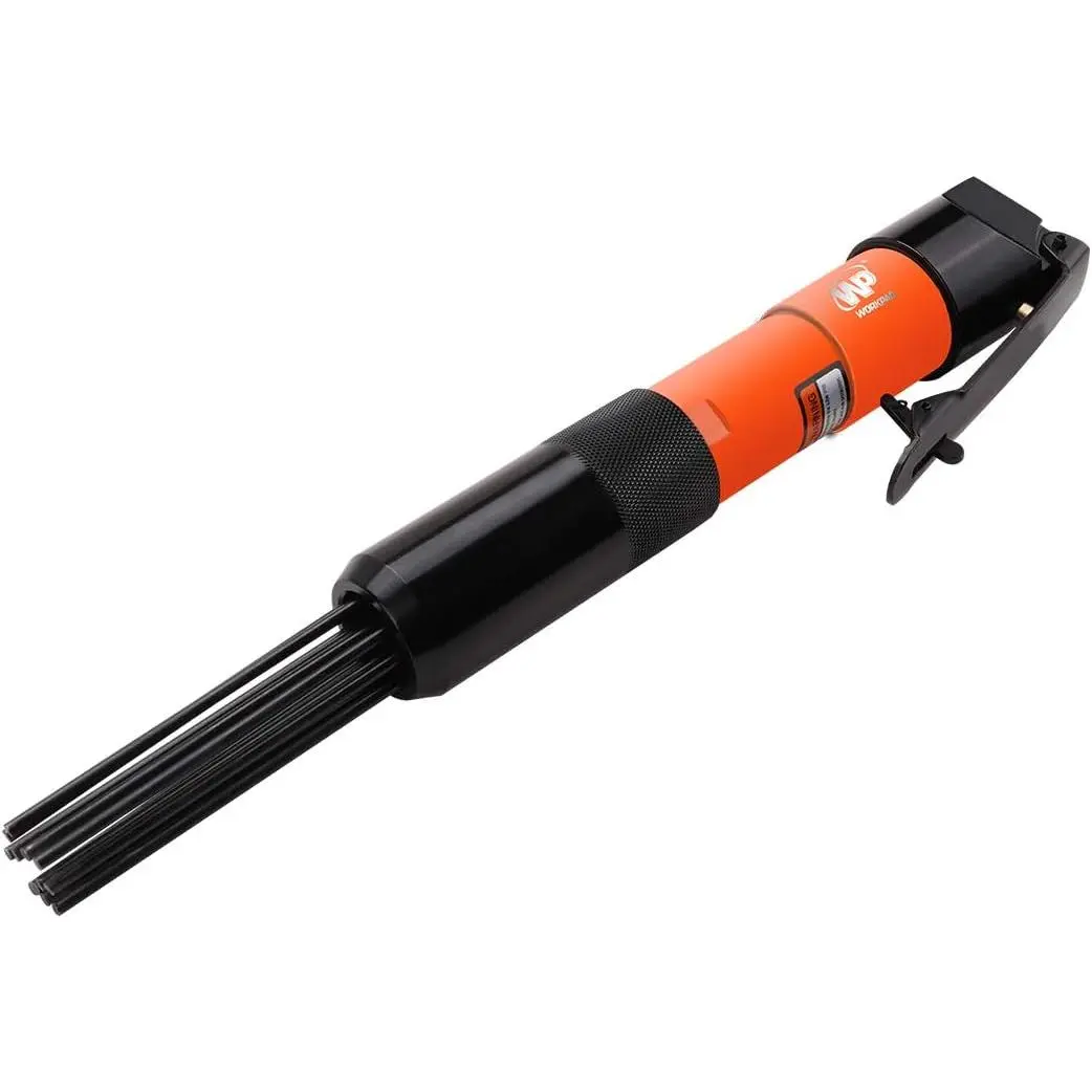WORKPAD Pneumatic 12-Metal-Needle Compact Needle Scaler, Ideal for Surface Preparation, Weld Seams Cleaning, Metal Needles