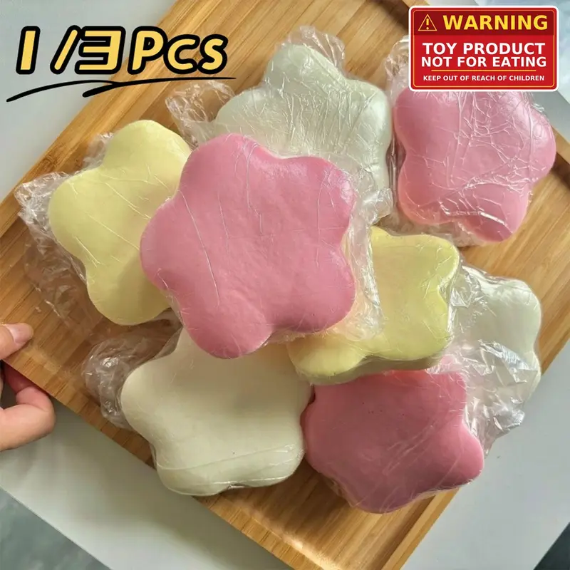 Stress Relief Toy Set, 1/3 Counts Slow-Rebound Star-Shaped Decompression Squeeze Toys, Realistic Cake Bread Design, Kawaii Squishies Aromatherapy Gift for Anxiety Relief, Stress Relief Gadgets, Stress Reliever