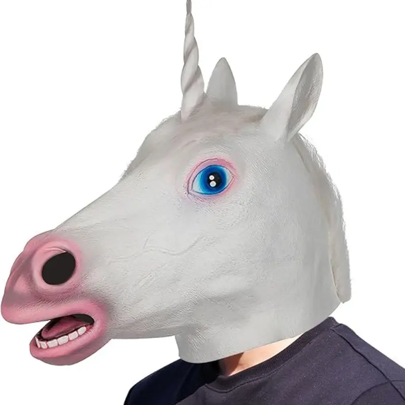 Funny Animal Unicorn Mask, Cute Bear Headpiece, Halloween Party Props, Cosplay Costume Accessory, Fun Makeup Ball Decoration