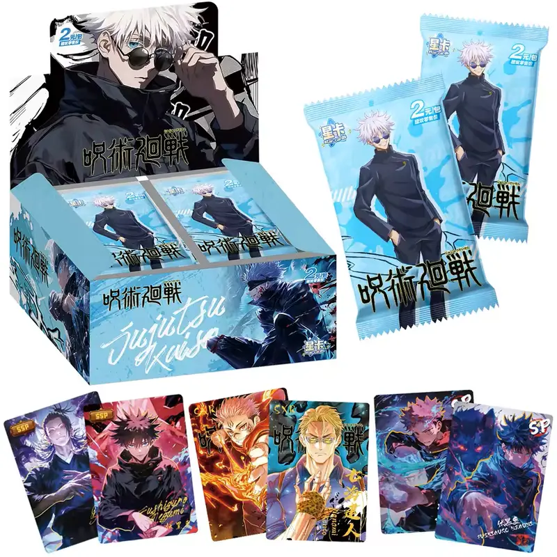 Jujutsu Kaisen Premium 30-Pack Booster Box - Exclusive Metallic Foil Holographic Anime CCG Trading Cards, Rare Chase Signature Non-Sports Collectible Star Cards, Rare Cards