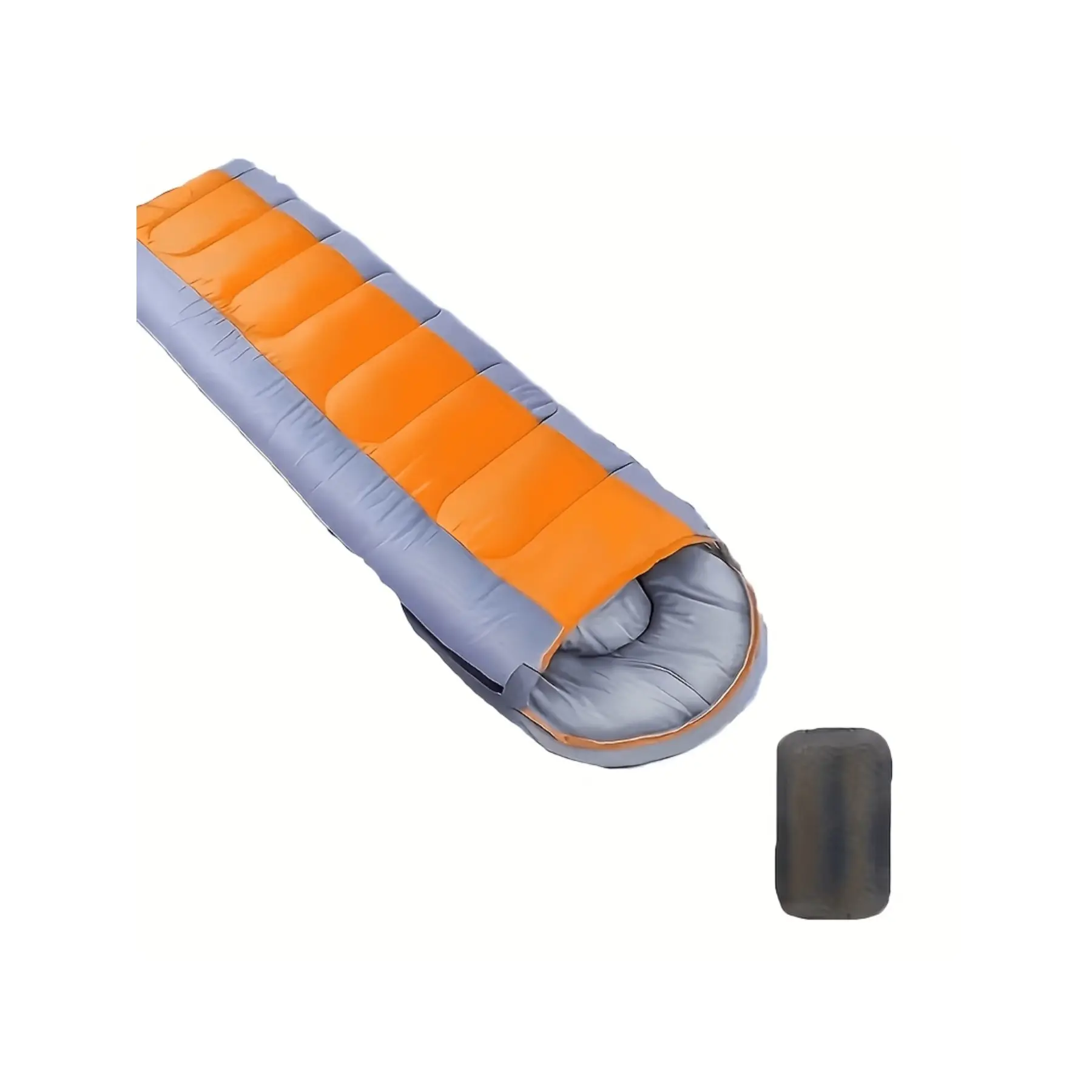 1 set of 0.7KG suitable for early winter warm hooded sleeping bag, outdoor adult camping warm bag with storage bag