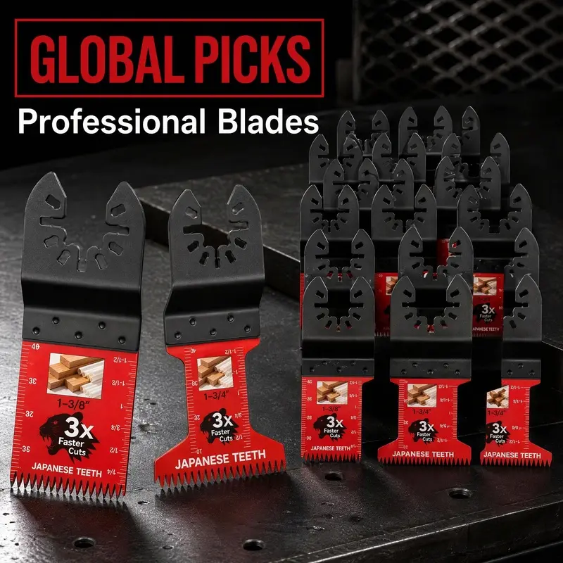10 20 30 50 Pcs Multitool Industrial Professional Japanese Teeth Fast Cutting Oscillating Blade Compatible with Major Tools Durable Heavy Duty Design For Precision Cutting And Heavy Workloads