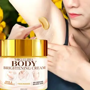 1pc Brighten Cream for Underarms and Private Areas, Body Care, Moisturizing and Whitening, Reduces Dark Spots, Vitamin C and Niacinamide, Korean Skincare