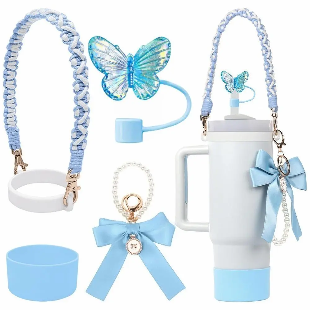 Stylish Multifunctional Drinkware and Keychain Accessory Set – Silicone Ring Lanyard (Insulated Tumbler Not Included)