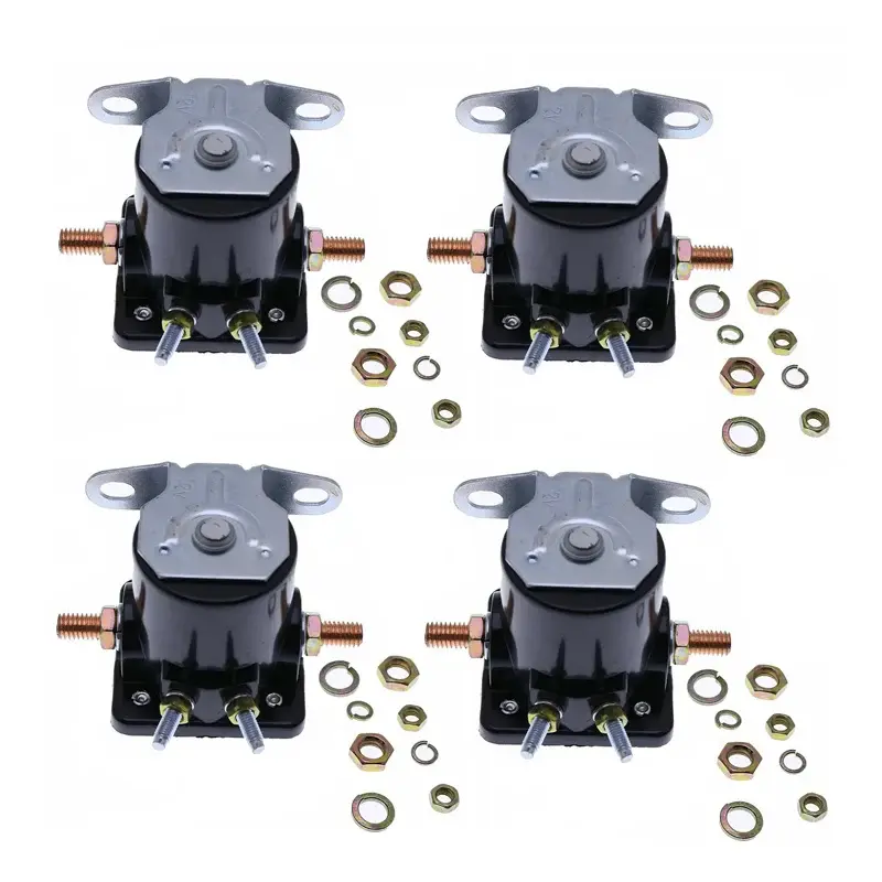 FridayParts 4 Pcs 12V Starter Solenoid Relay for Warn Winch XD9000 XD9000i 9.5ti