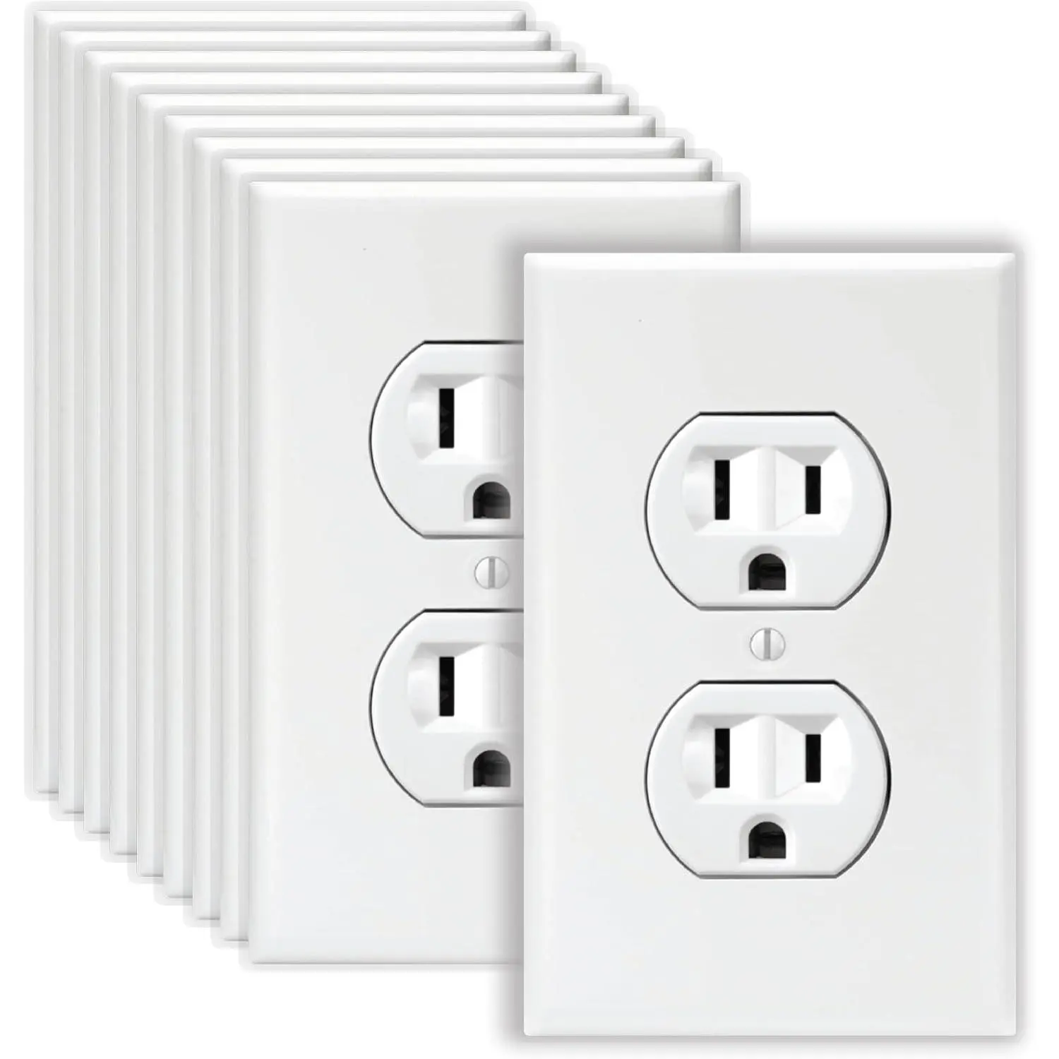 Pretend Electrical Outlet Decal Stickers 10 Pack- High-Resolution Hilariously Funny Joke Prank Power Outlet Decals, Wall Outlet Decal Gag Is Great  Office and Airport