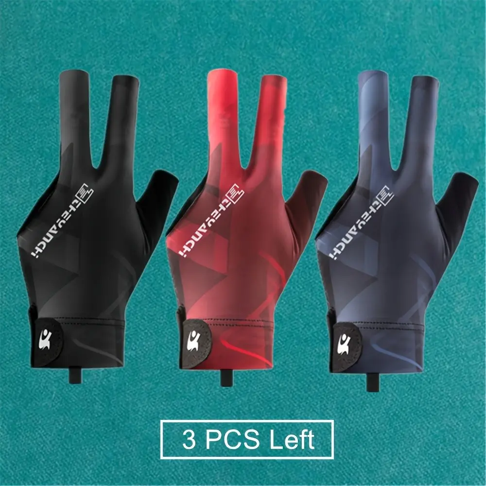 3pcs Billiards Gloves for Women, Soft Breathable Comfortable Lightweight, Pool Table Accessories for Women, Men, Lovers, Beginners