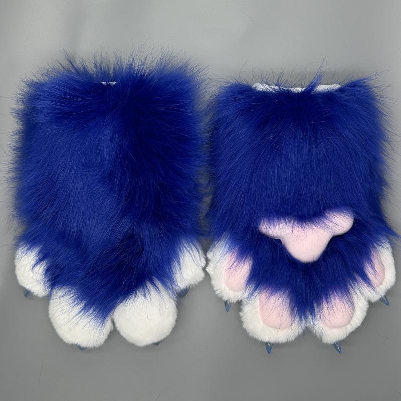 Fursuit paws gloves Furry Claw Gloves Built-in Whistle Decompression Toys Costume Party Accessories for cosplay