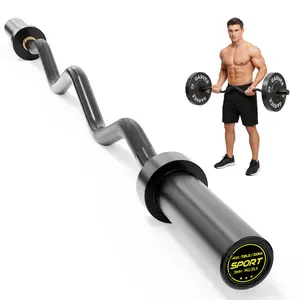 47" EZ Curl Barbell – 700 lb – For Arms, Squats, Hip Thrusts – Fits 2" Plates – Home Gym – Strength Training Bar