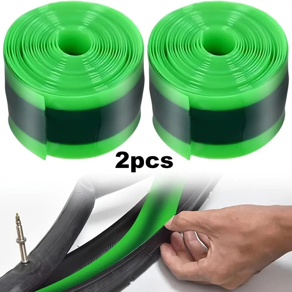 2 pcs Bike Tire Liner, Bicycle Accessories, Inner Tube Bicycle Flat Protector Compatible with 12" 16" 20" 26" 27.5" 29", Durable TPU Bicycle Tire Liners - Puncture and Shard Protection, Road Bike Inner Tube Protector, Easy Installation