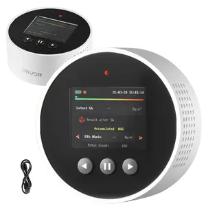 VEVOR Radon Air Quality Meter Detector for Home 3.3Bq/m³ to 37kBq/m³ Battery Powered