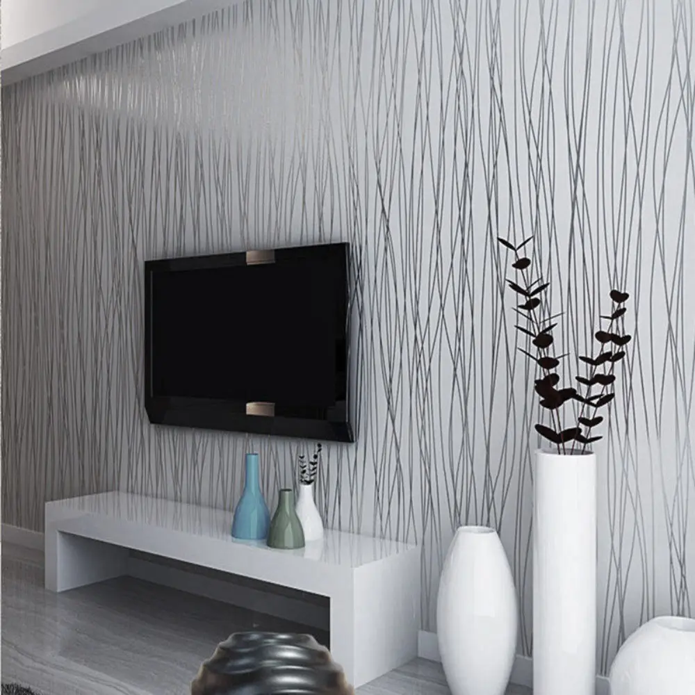 Modern Minimalist Self-Adhesive Wallpaper, Light Non-Woven Material, Moisture-Proof, Suitable for Living Room and Bedroom Decor