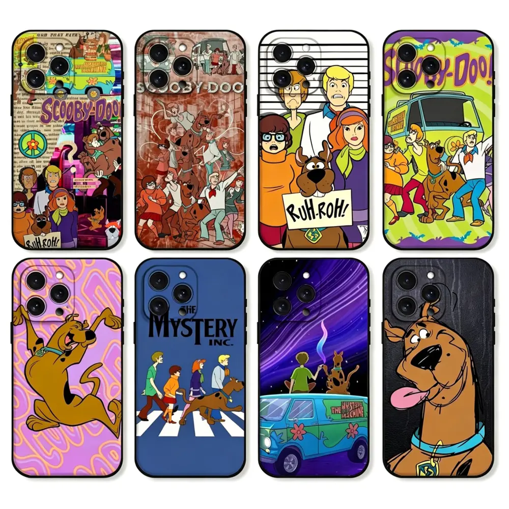 Cartoon S-Scoo-bys-D-Doo Phone Cases For iPhone 17 Promax Air 16 Pro 15 14 Plus 13 12 & Samsung S23-26 Protection Compatible Models Installation Protective