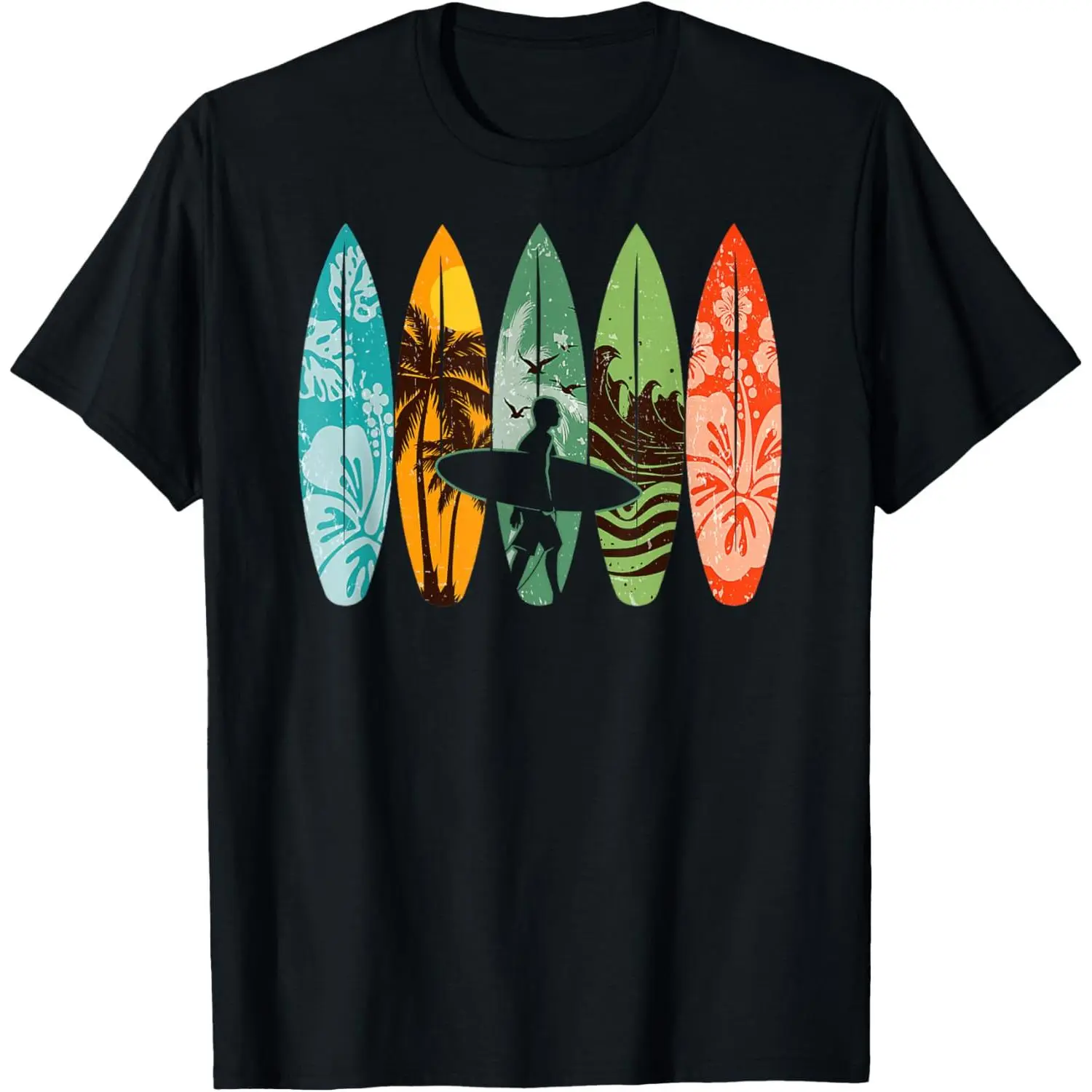 Surfboarder Hawaii Wave Surfing Surfboard Lover Beach Surfer T-Shirt