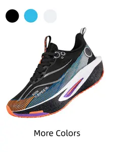 Multi Colors Unisex Wide Toe Box Carbon Sporty Running Shoes Anti-Sprain Train Commute Mesh Carbon Breathable Light Rebound