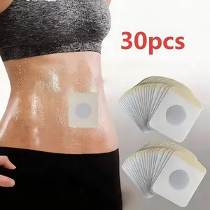 Disposable Navel Patches 30pcs, Breathable Non-Woven Fabric, Unisex Style, Suitable for Daily Use, Comfortable and Practical, Heating Pad Stickers, Hot Compress, Warm Compress